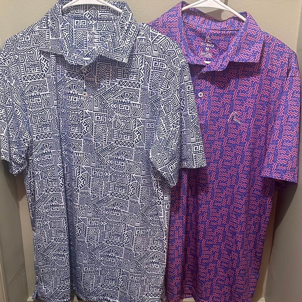 Men's Rhoback short sleeve performance collared shirt